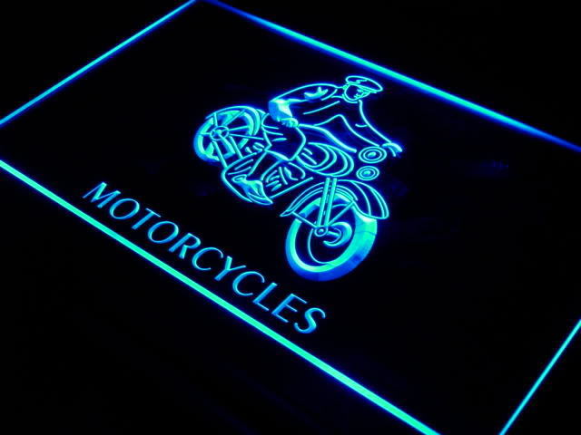 Motorcycles Vintage LED Sign